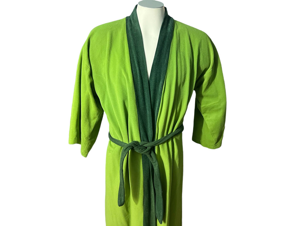 Vintage green 70’s men's robe M L