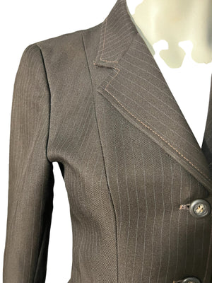 Vintage 70’s brown pinstripe blazer Lord Geoffrey