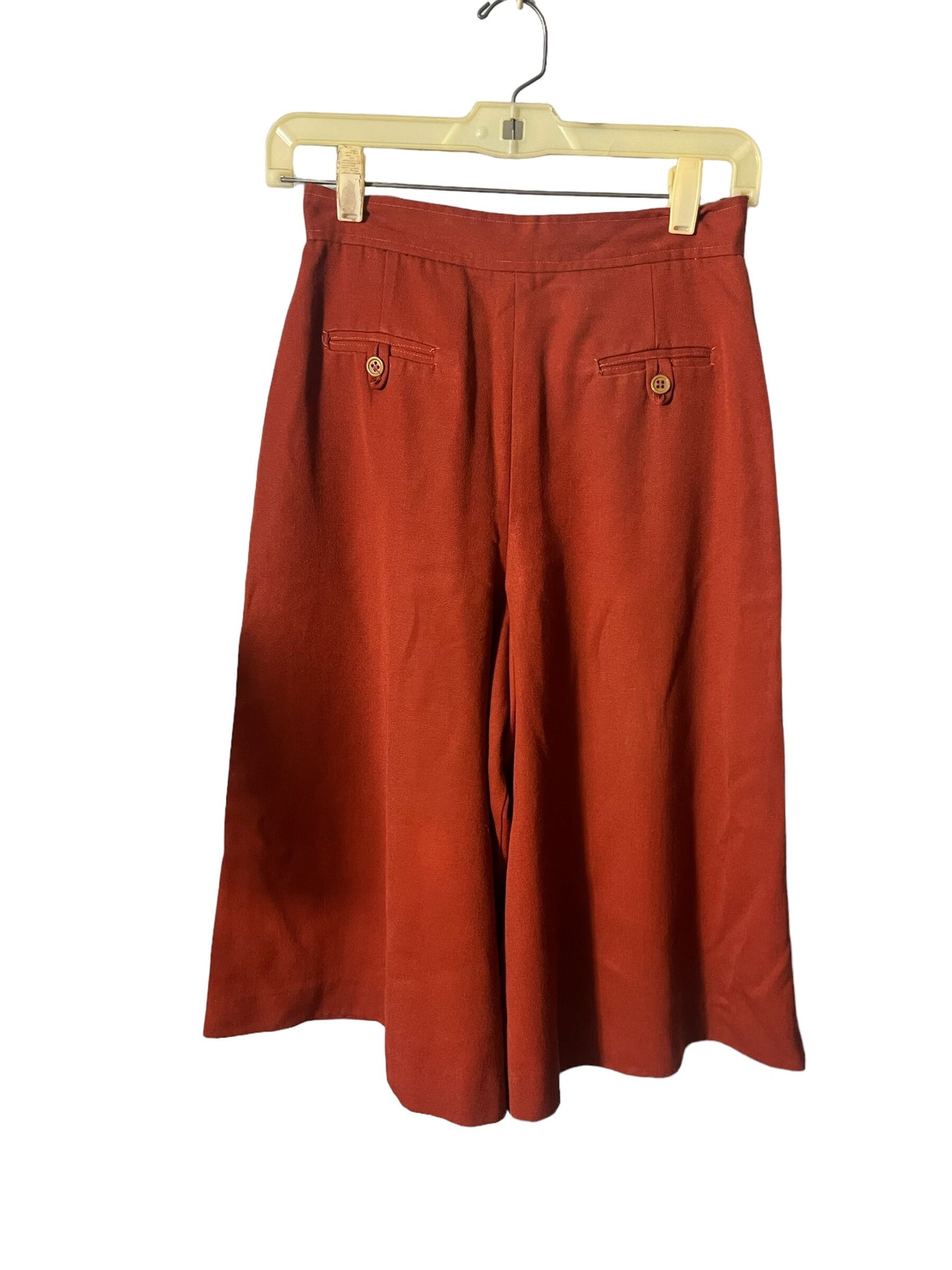 Vintage 70's rust gaucho pants S Clyde