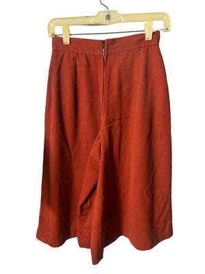 Vintage 70's rust gaucho pants S Clyde