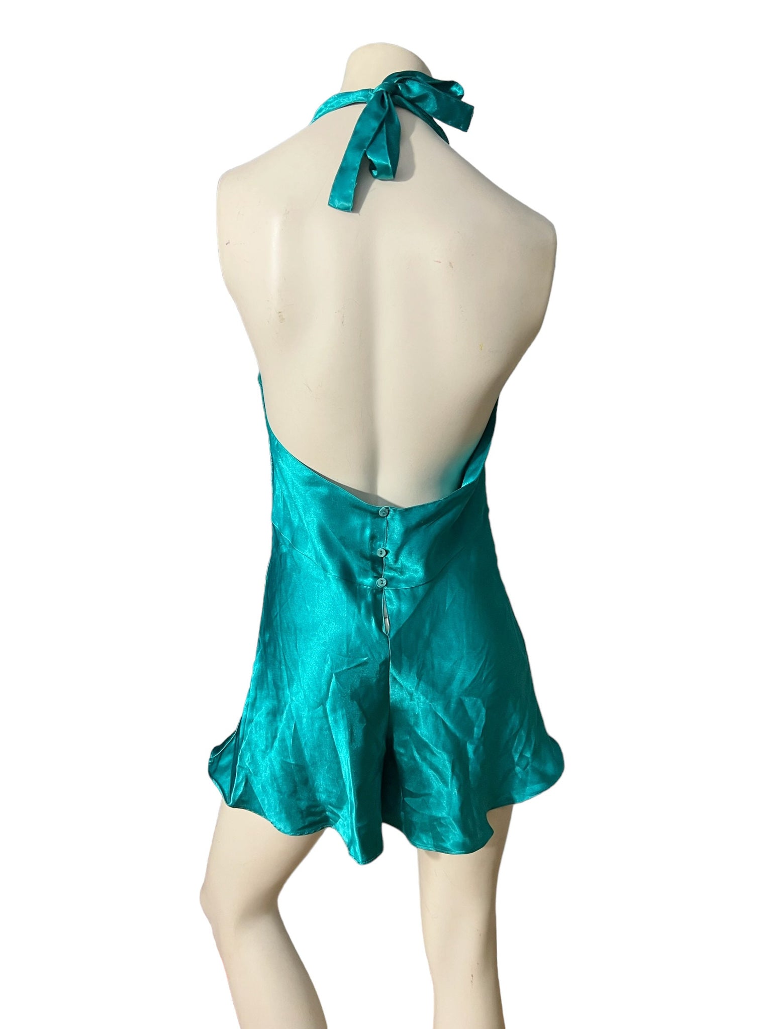 Vintage green teddy L Cacique