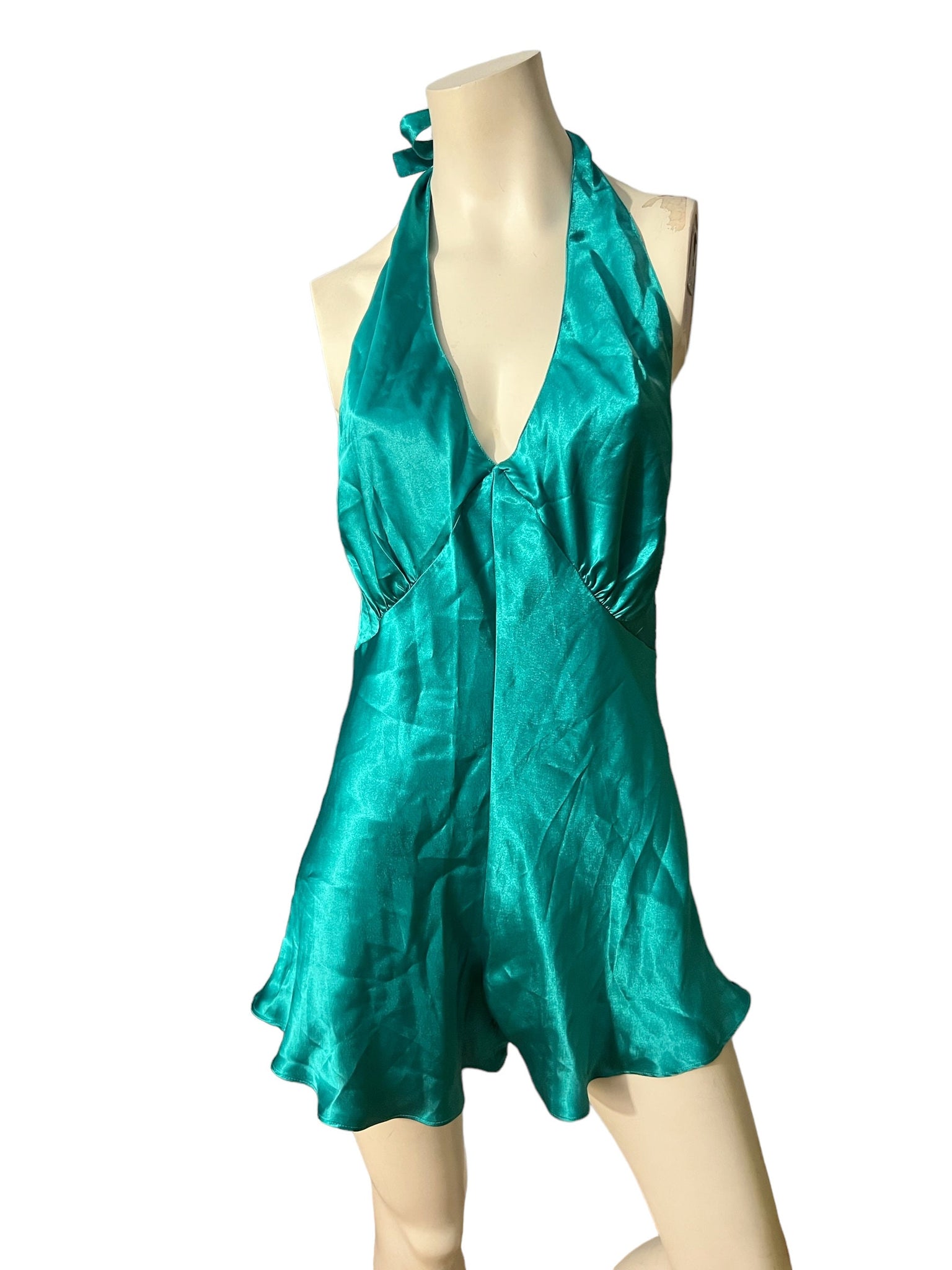 Vintage green teddy L Cacique