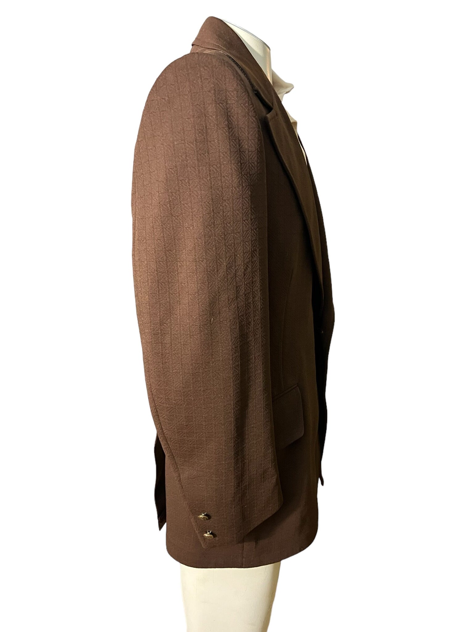 Vintage 70’s brown suit jacket h.i.s. 44