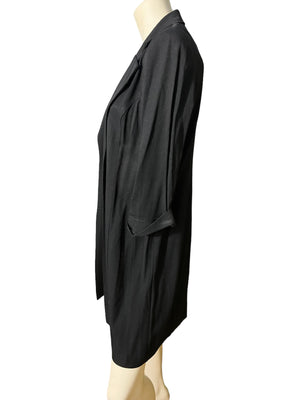 Vintage 80’s long black blazer 8 Perceptions