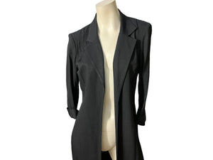 Vintage 80’s long black blazer 8 Perceptions