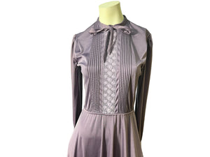 Vintage 70’s purple polyester dress 8 M