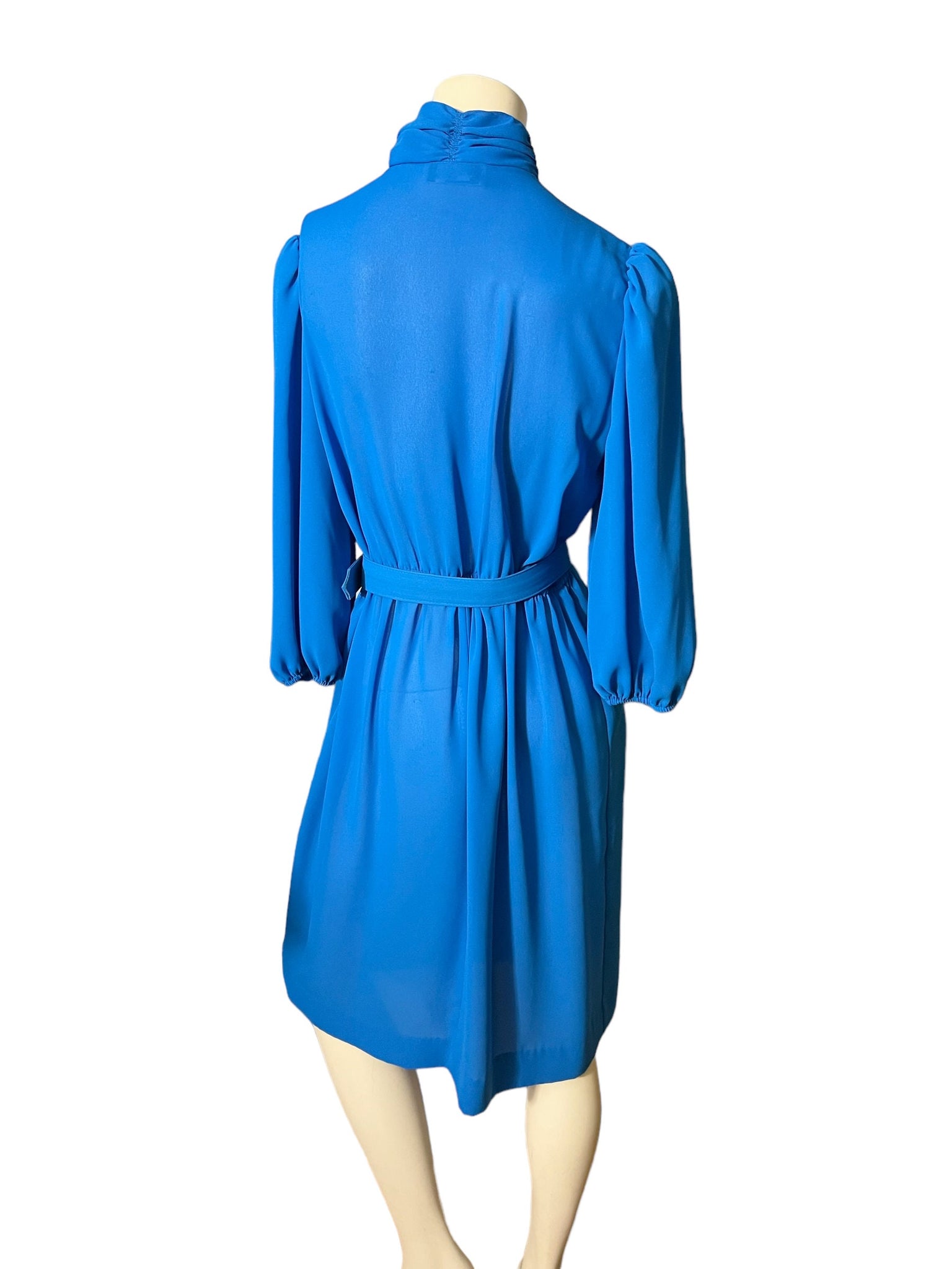 Vintage 80’s Leslie Fay dress turquoise L