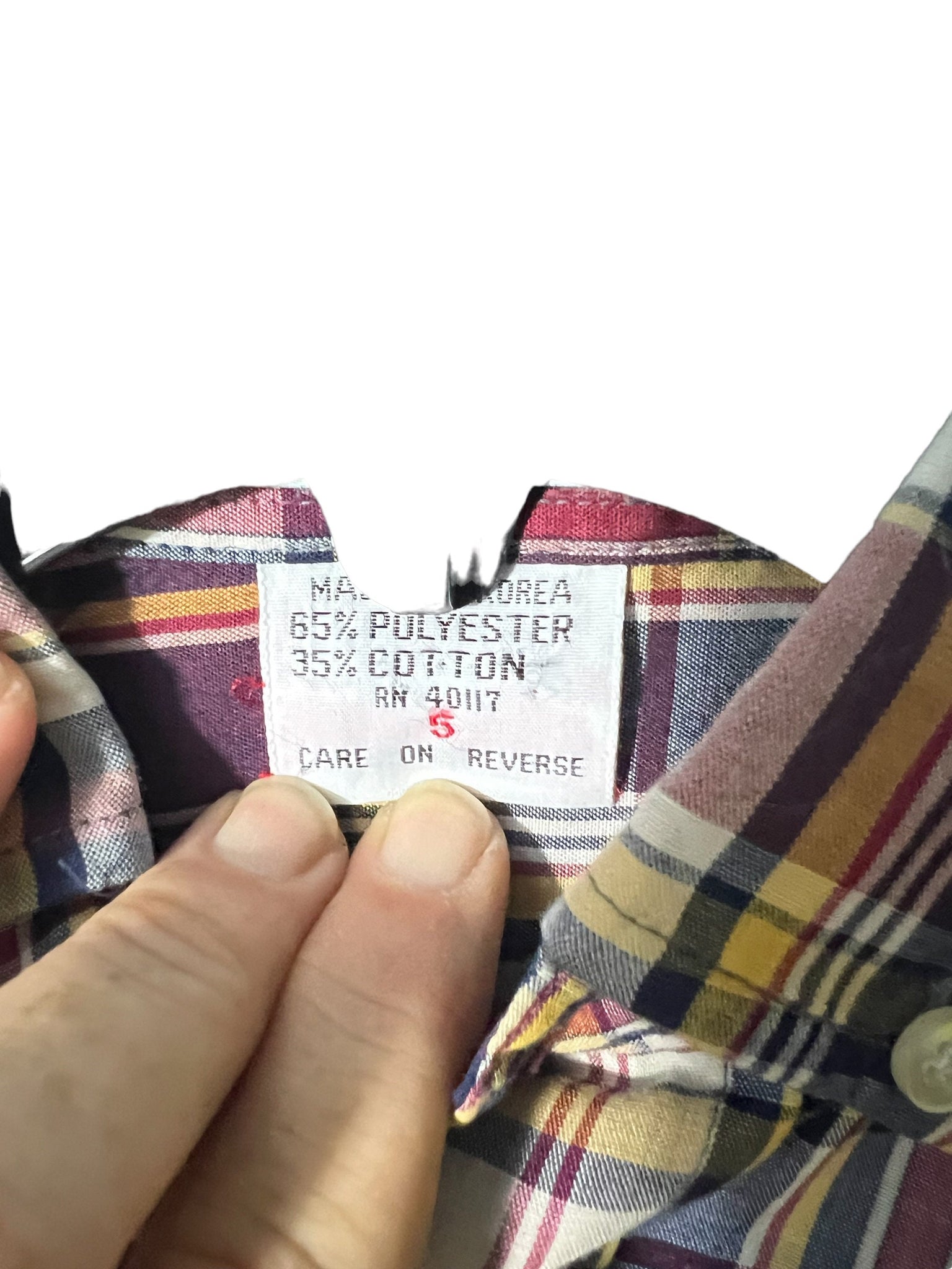 Vintage Izod plaid kid's shirt 5