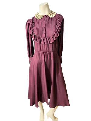 Vintage 70’s purple prairie dress 5/6 Kardessa