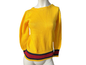 Vintage 70's yellow sweater M Pronto