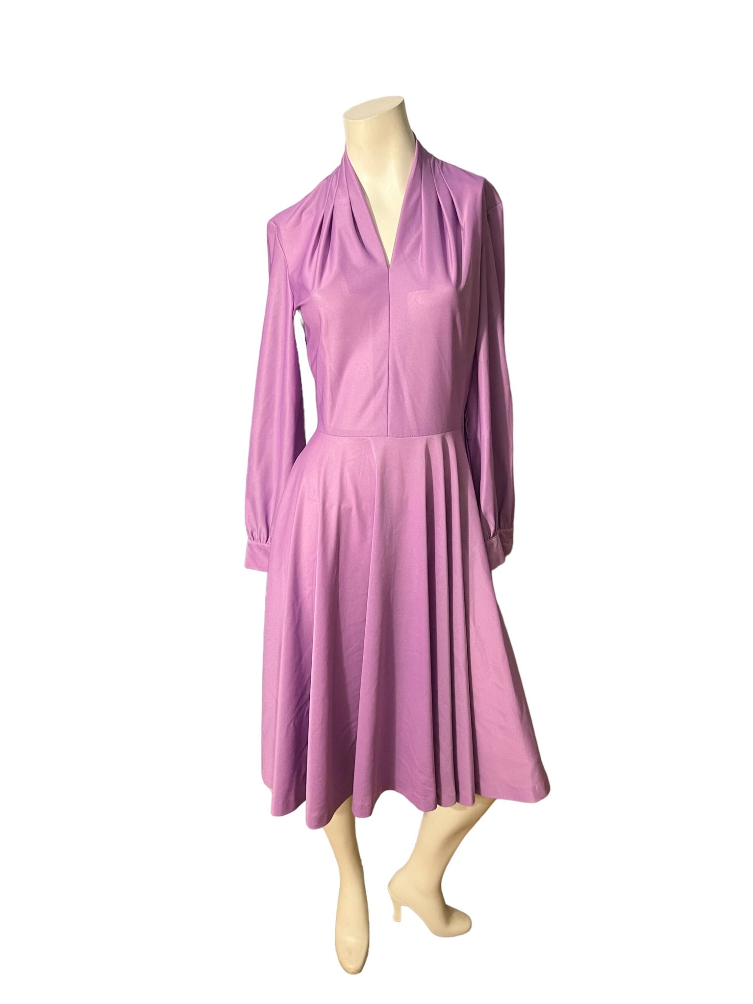 Vintage 70’s purple midi dress M L