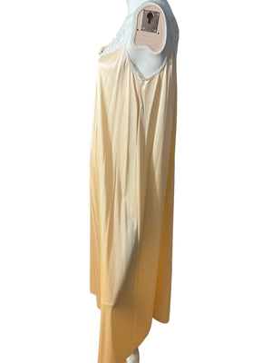 Vintage 70's long peach nightgown S JCPenney