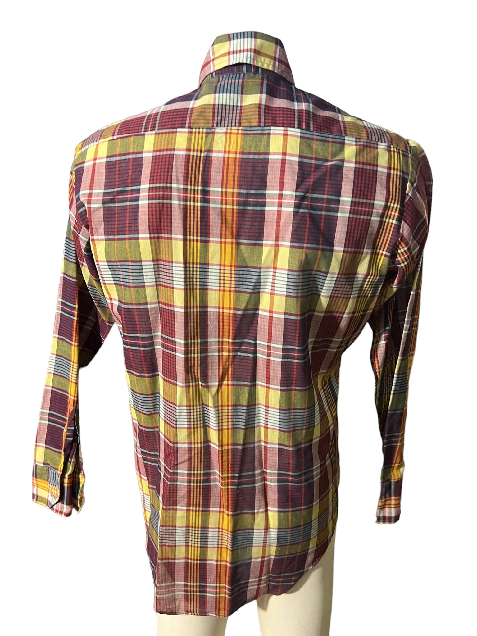 Vintage 70’s plaid shirt M Campus