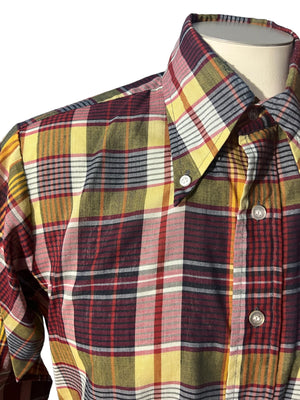 Vintage 70’s plaid shirt M Campus