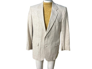 Vintage men’s suit jacket tan 41 R Hunt Valley