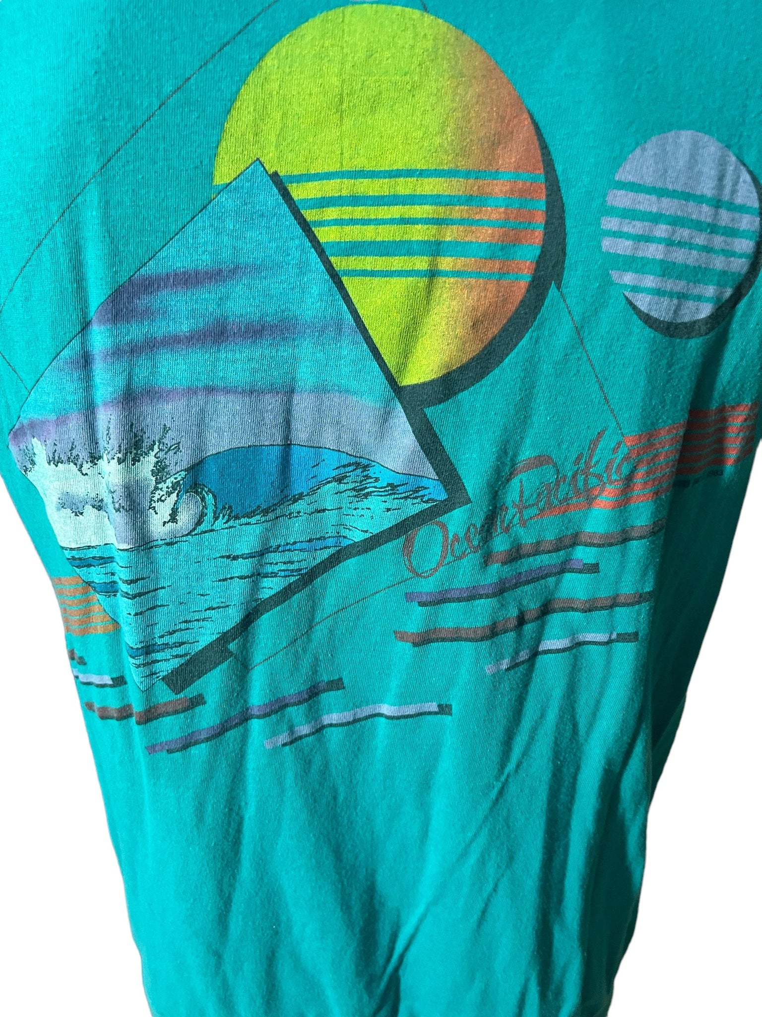 Vintage 80's OP Ocean Pacific hood shirt L