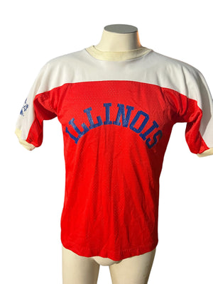 Vintage 70's Illinois sports shirt S