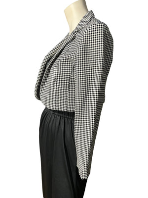 Vintage 90's black & white check blazer 6