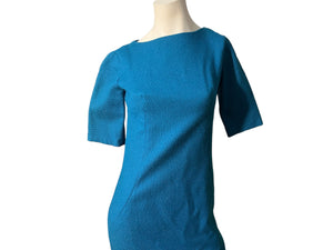 Vintage 60's blue woven dress M