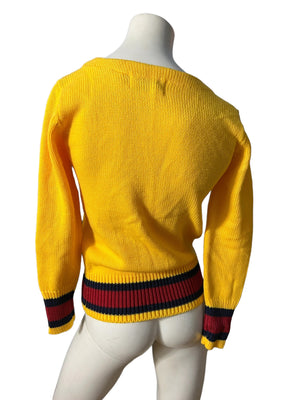 Vintage 70's yellow sweater M Pronto