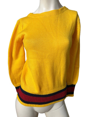 Vintage 70's yellow sweater M Pronto