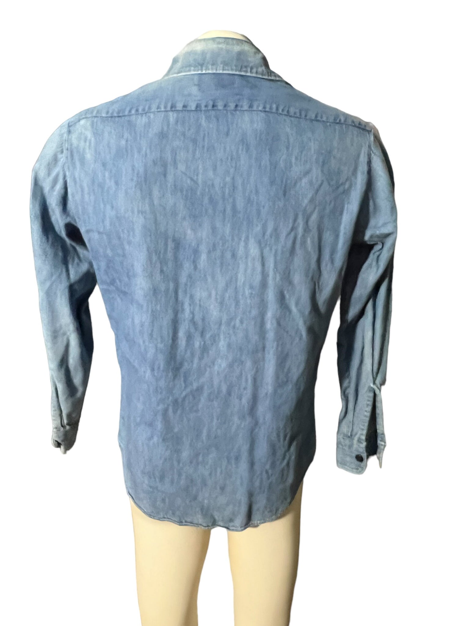 Vintage 70’s men's jean shirt M