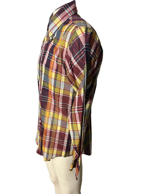 Vintage 70’s plaid shirt M Campus