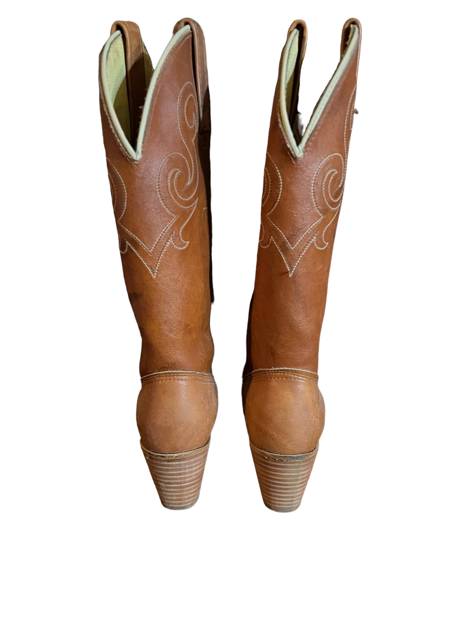 Vintage 70's brown dingo cowboy boots 5.5 M