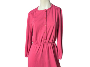 Vintage 80's pink dress L JC Penney