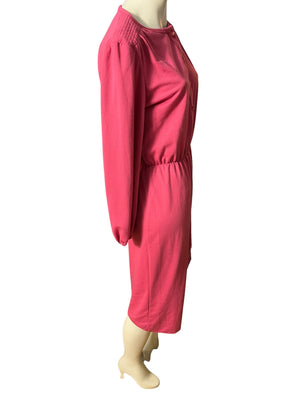Vintage 80's pink dress L JC Penney