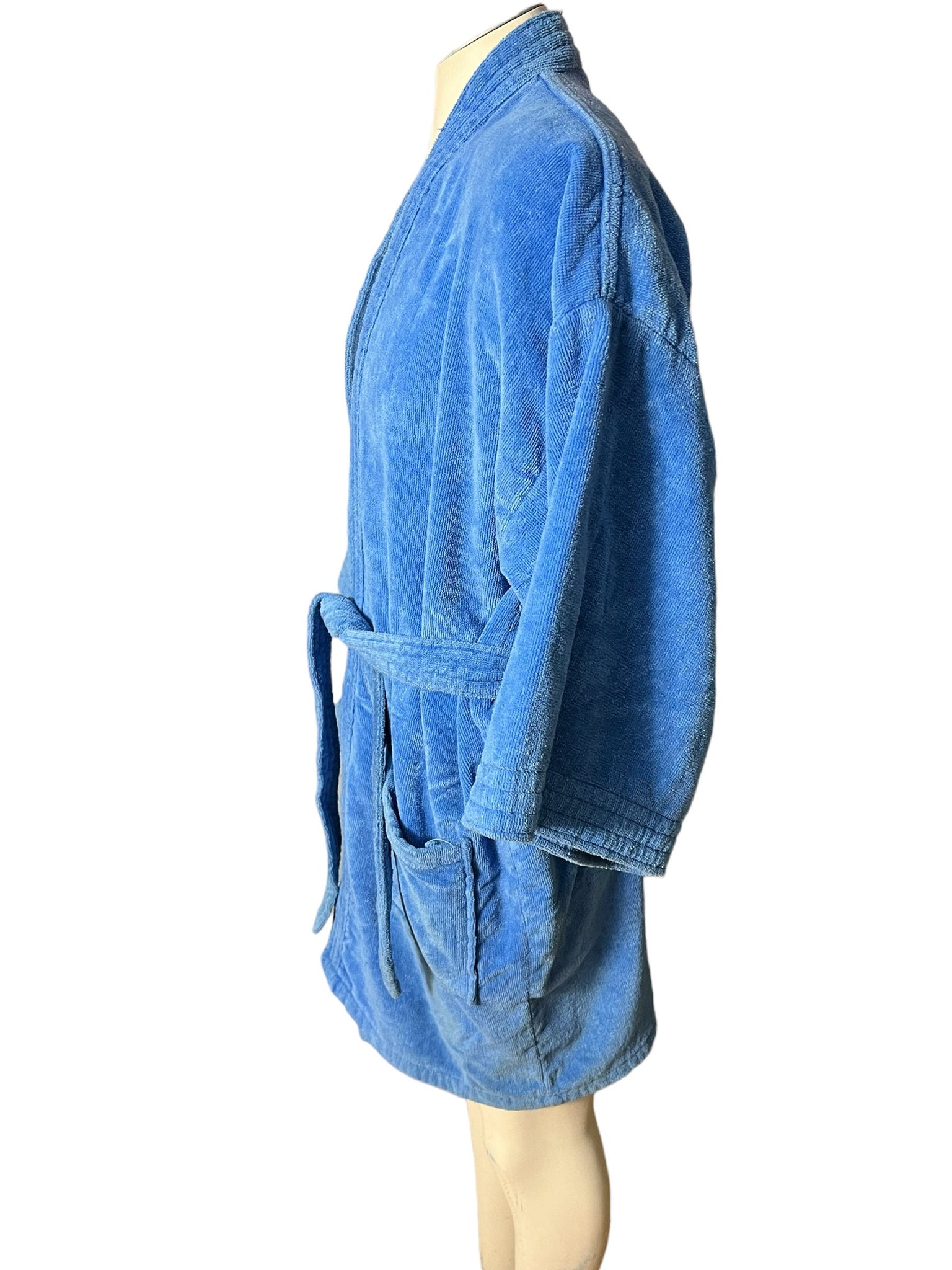 Vintage men's blue robe Martex one size