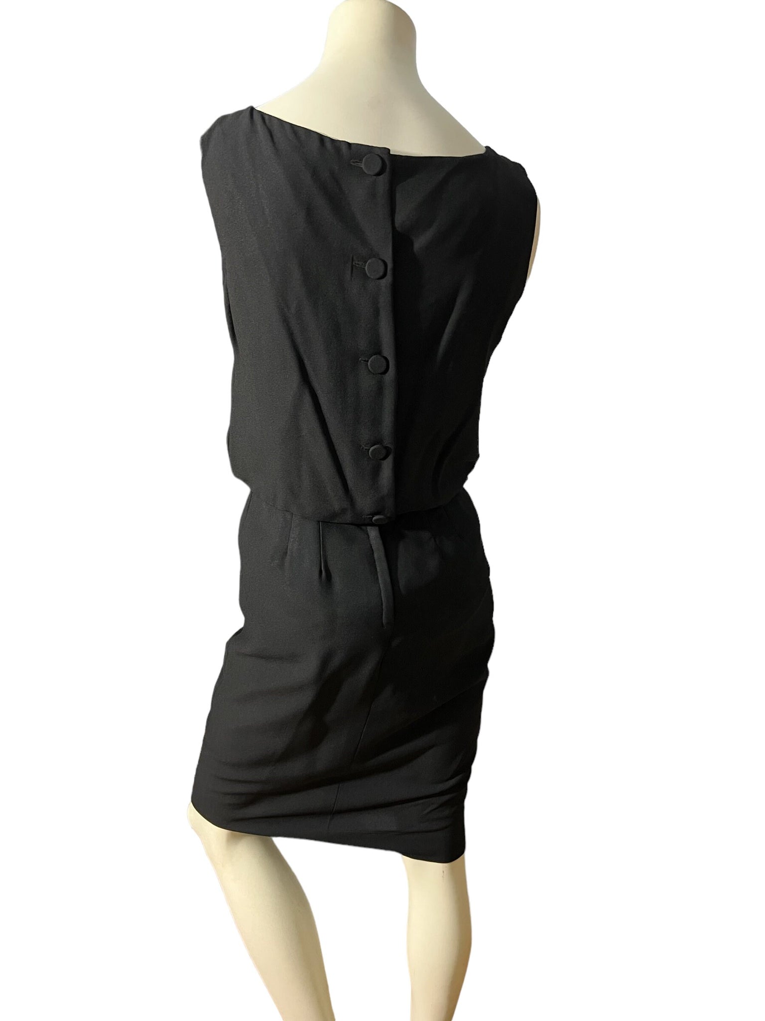 Vintage black 60's dress M The Pixie