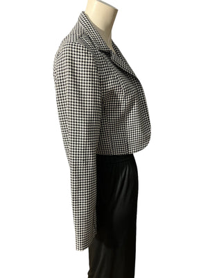 Vintage 90's black & white check blazer 6