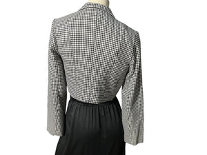 Vintage 90's black & white check blazer 6