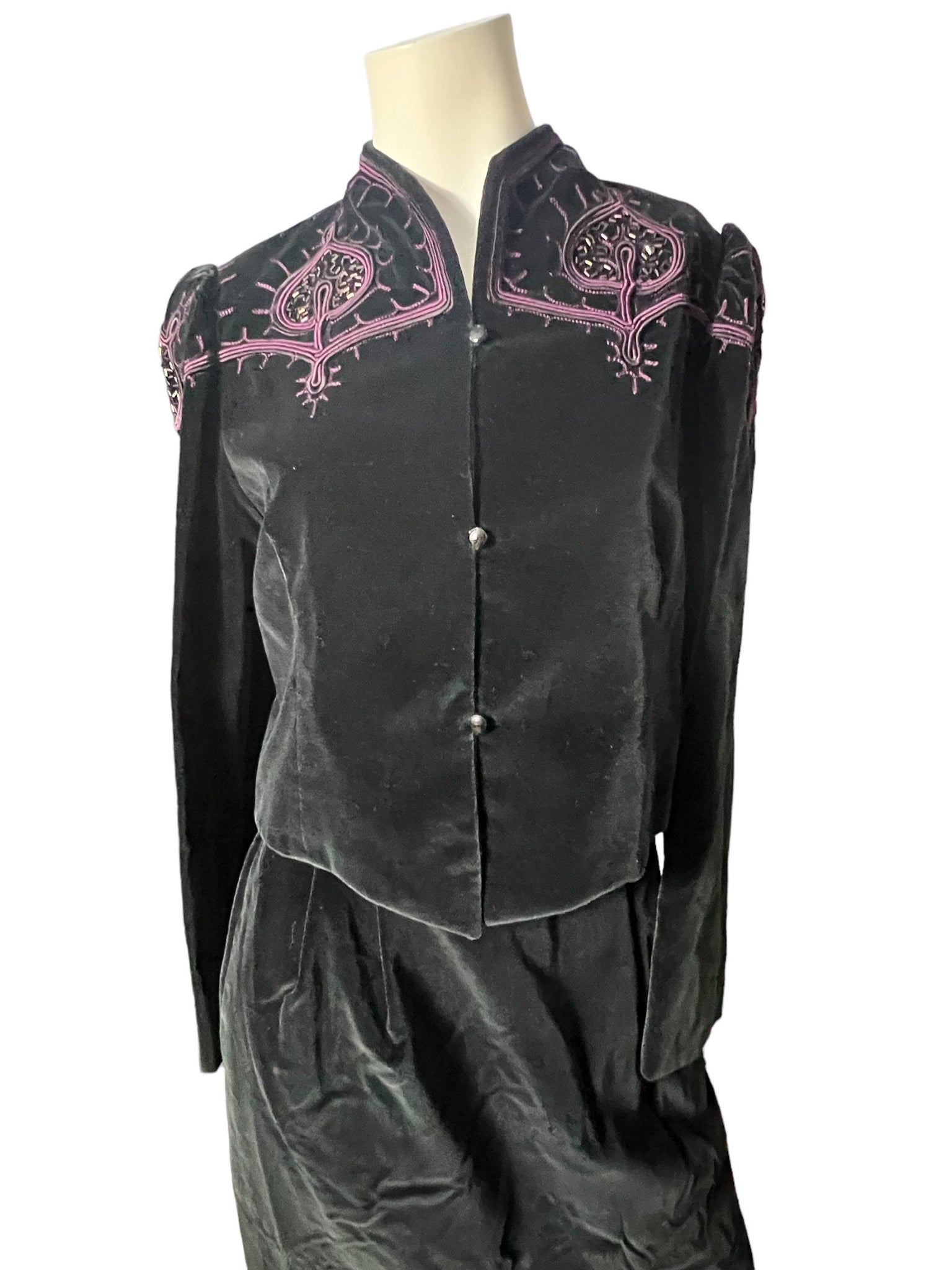 Vintage 70's velvet suit 12 Neiman Marcus Morton Myles