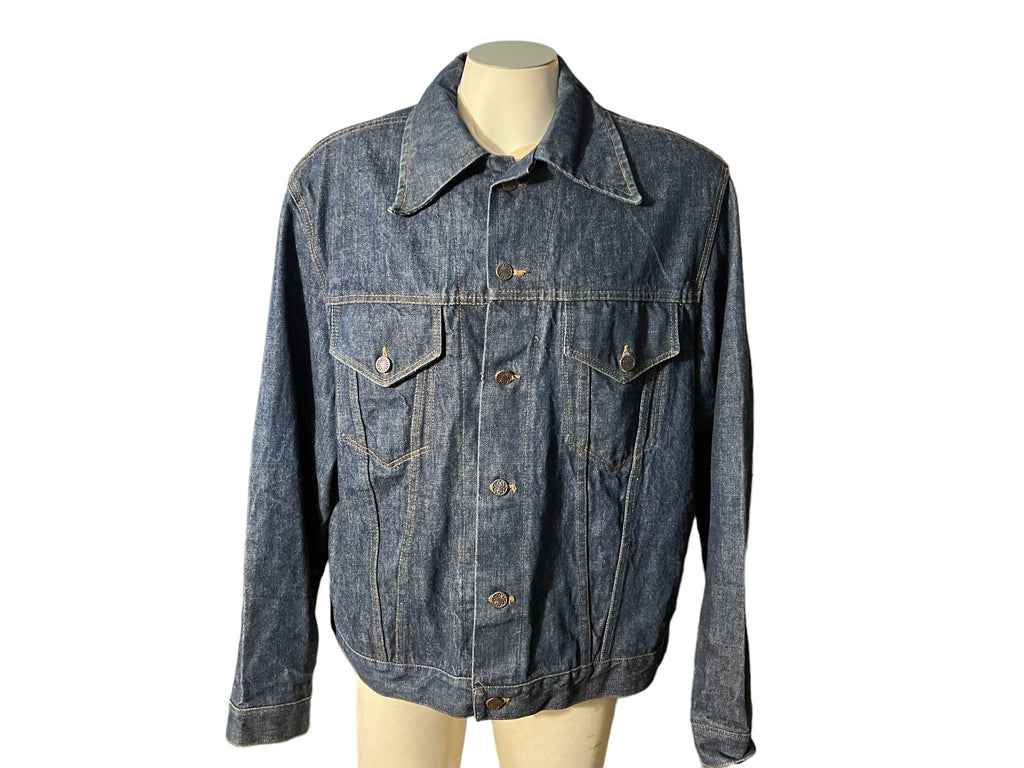 Vintage 70's Jean Jacket XL Sears Jean Joint