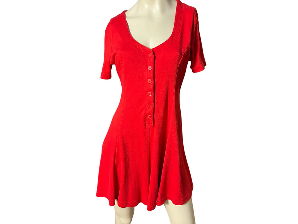 Vintage red 80’s romper M South Beach