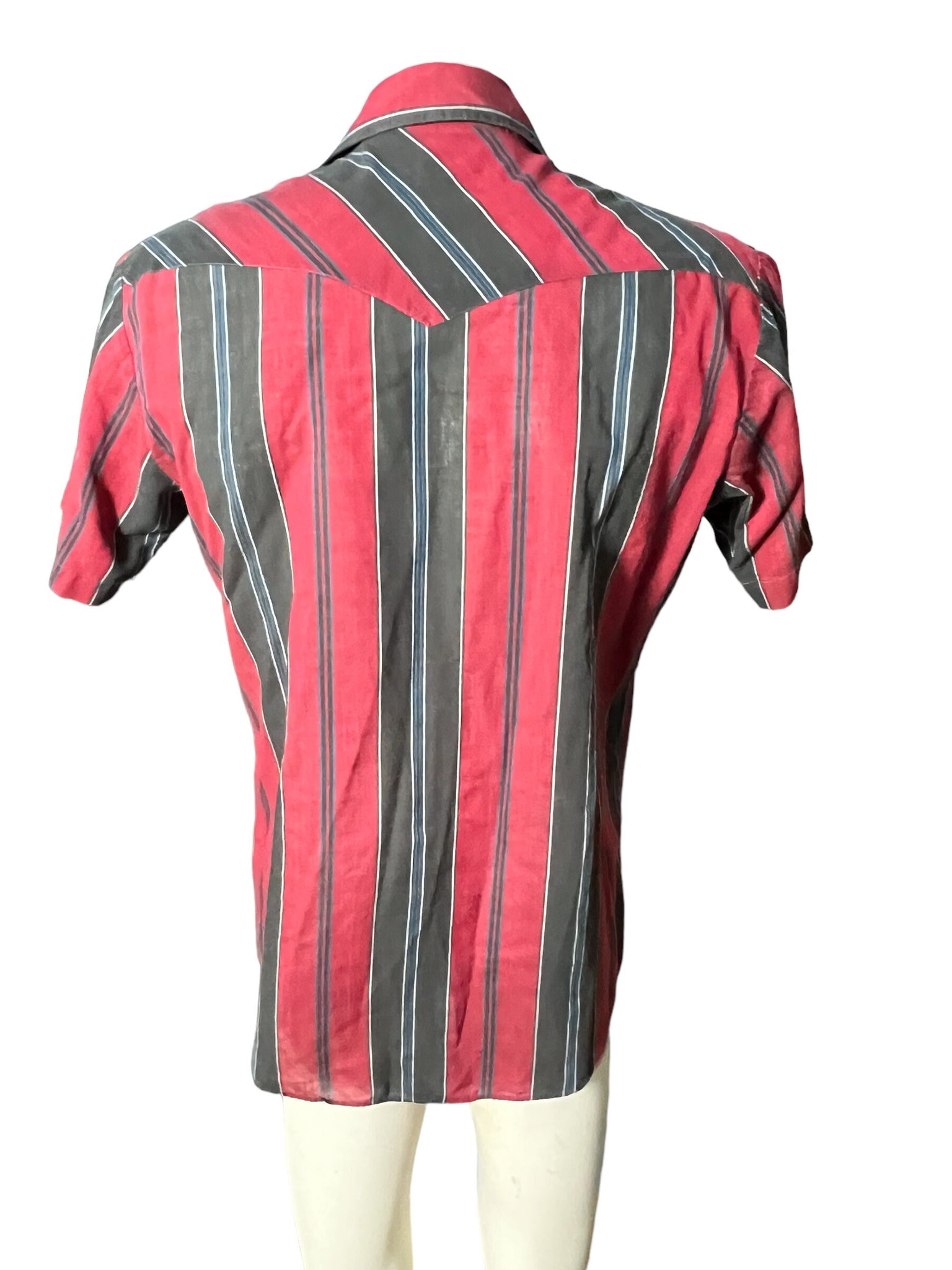 Vintage striped western Plains coxboy shirt M