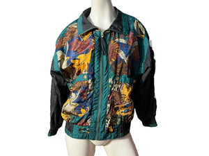 Vintage 80’s track suit jacket PM River Edge