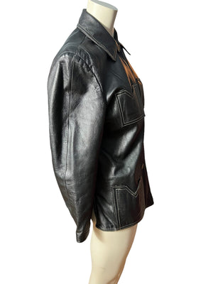 Vintage 70’s faux leather jacket M