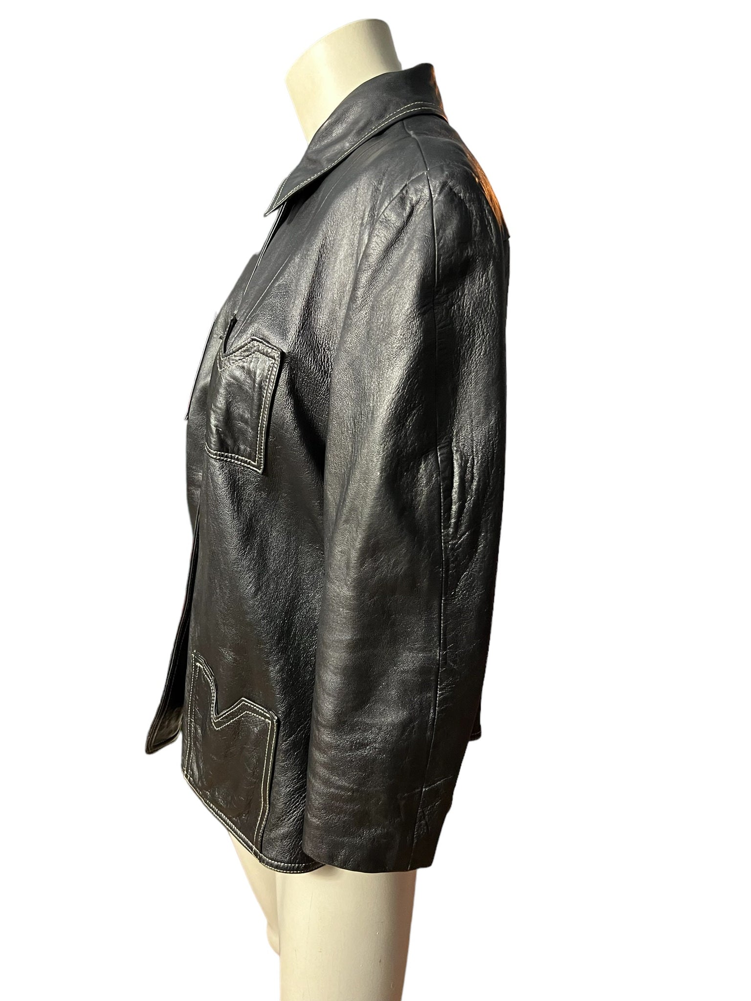 Vintage 70’s faux leather jacket M