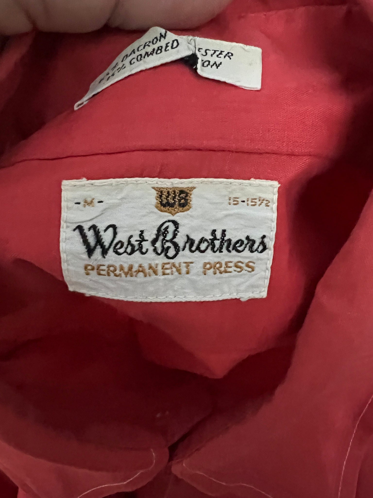 Vintage 60's men’s shirt M West Brothers