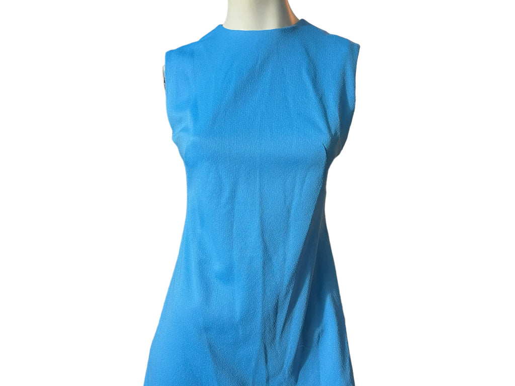 Vintage 70's blue sleeveless dress M