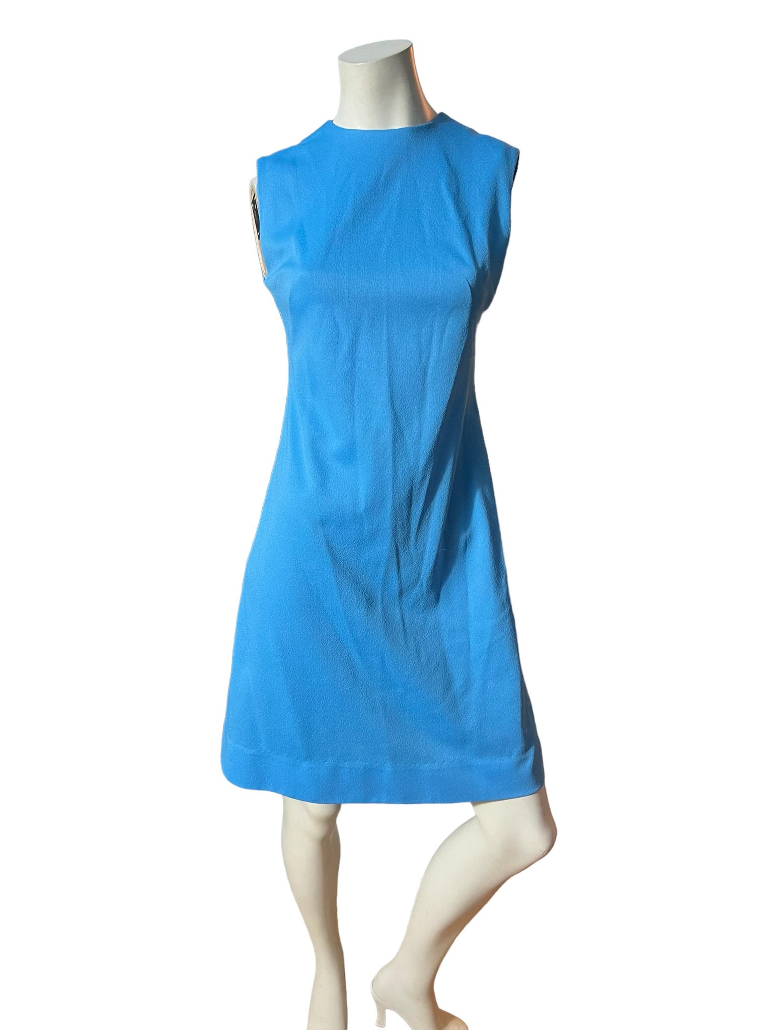 Vintage 70's blue sleeveless dress M