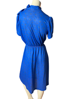 Vintage 70’s blue OOPS dress S