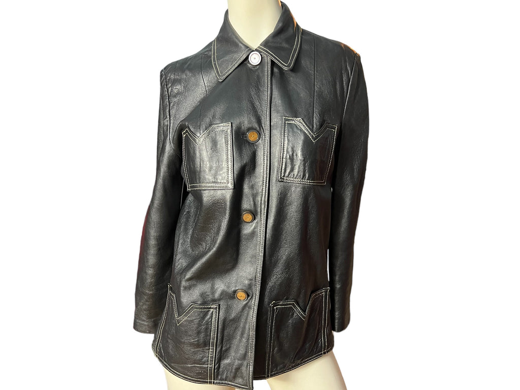 Vintage 70’s faux leather jacket M