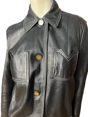 Vintage 70’s faux leather jacket M