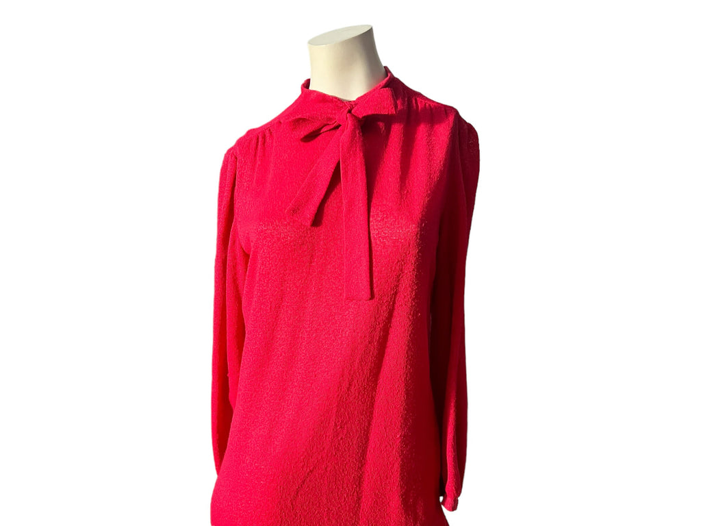 Vintage 70's pink terry cloth dress M Jeanne Durell