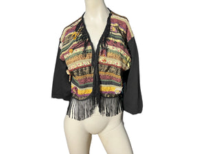 Vintage 80’s fringe jacket L Jou Jou