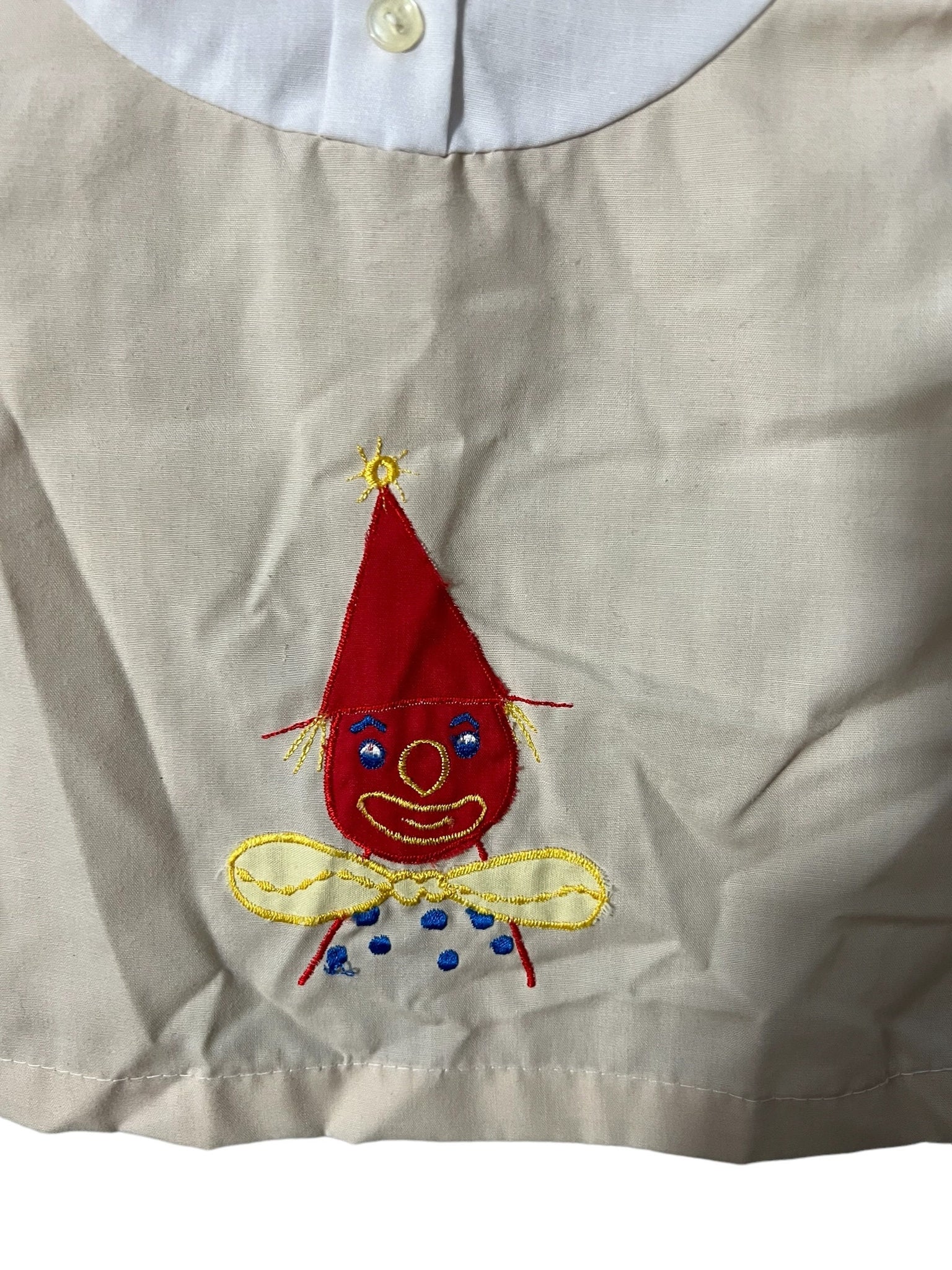 Vintage baby diaper shirt clown